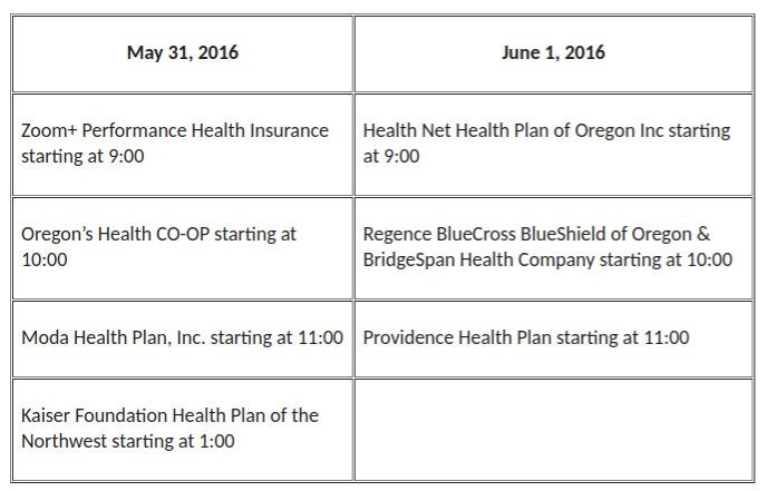 Notice of Rate Request Conference calls The Lund Report